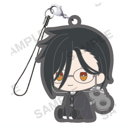 Kuroshitsuji Public School Arc petattonejimaki rubber strap [1.Sebastian Michaelis]