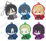 Kuroshitsuji Public School Arc petattonejimaki rubber strap [All 6 type set(Full Complete)]