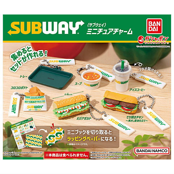 SUBWAY miniature charm [All 6 type set(Full Complete)]