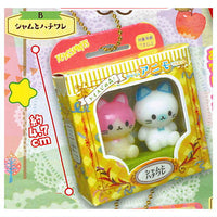 Toyspi no mori! Petit Petit Animo mascot Apple House [2.Siamese and Hachiware]
