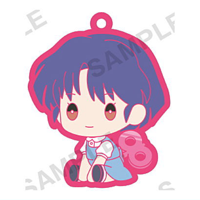 Ranma 1/2 petattonejimaki rubber strap [3.Akane Tendo]