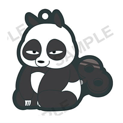 Ranma 1/2 petattonejimaki rubber strap [8.Genma Saotome]
