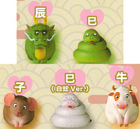 SATO KUNIO's Animal Fukufuku Twelve Zodiacs 1st Edition [All 5 type set(Full Complete)]
