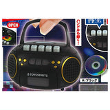 Record playback! retro mini CD player mascot Accent color GOLD [1.Black]