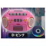Record playback! retro mini CD player mascot Accent color GOLD [4.Pink]
