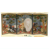 Miniature Folding Screen Series Ito Jakuchu Jukachoujuuzubyoubu [1.Right]