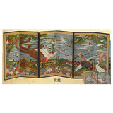 Miniature Folding Screen Series Ito Jakuchu Jukachoujuuzubyoubu [2.Left]