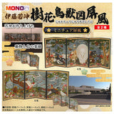 Miniature Folding Screen Series Ito Jakuchu Jukachoujuuzubyoubu [All 2 type set (Full Complete)]