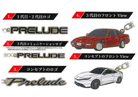 Honda Metal Keychains First Edition PRELUDE Series [All 5 type set(Full Complete)]