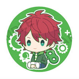 Colorful peach petattonejimaki embroidered tin badge [1.JPAPA]