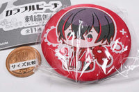Colorful peach petattonejimaki embroidered tin badge [2.Yuankun]