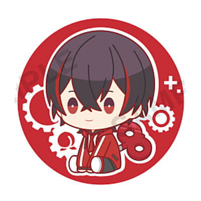 Colorful peach petattonejimaki embroidered tin badge [2.Yuankun]