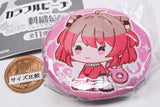 Colorful peach petattonejimaki embroidered tin badge [3.Noa]