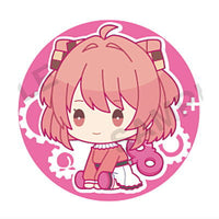 Colorful peach petattonejimaki embroidered tin badge [3.Noa]