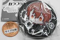 Colorful peach petattonejimaki embroidered tin badge [8.Uri]