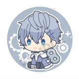 Colorful peach petattonejimaki embroidered tin badge [9.Hiro]