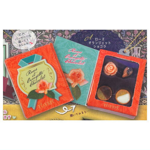 Case & Boxed! luxury chocolate mascot Botanical Ver. [1.Rose Orangette Chocolate]