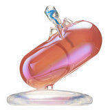 Science Technicolour T4 Phage Rainbow Pearl Mascot & Ball Chain [5.T4 phage and E. coli (Pink / mascot)]
