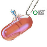 Science Technicolour T4 Phage Rainbow Pearl Mascot & Ball Chain [6.T4 phage and E. coli (Pink / ball chain)]
