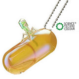 Science Technicolour T4 Phage Rainbow Pearl Mascot & Ball Chain [8.T4 phage and E. coli (Yellow / ball chain)]