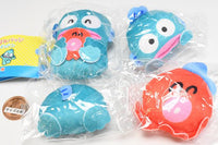 Sanrio Hangyodon Plush Badge [All 4 type set (Full Complete)]