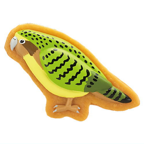 Art Unib Technicolour Bird icing cookie figure magnet [5.Kakapo]