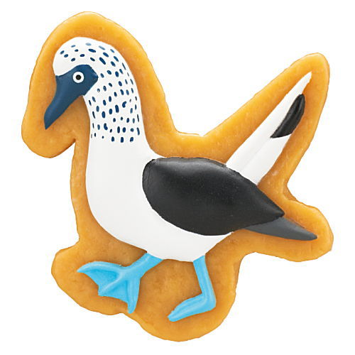 Art Unib Technicolour Bird icing cookie figure magnet [6.Blue-footed Booby]