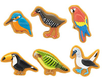 Art Unib Technicolour Bird icing cookie figure magnet [All 6 type set(Full Complete)]