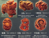 Chinese Legendary Beasts Natural Wood Statue Collection [All 6 type set(Full Complete)]