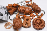 Chinese Legendary Beasts Natural Wood Statue Collection [All 6 type set(Full Complete)]
