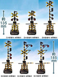 1/24 scale railroad crossing collection Part.2 With alarm sound [All 6 type set(Full Complete)]
