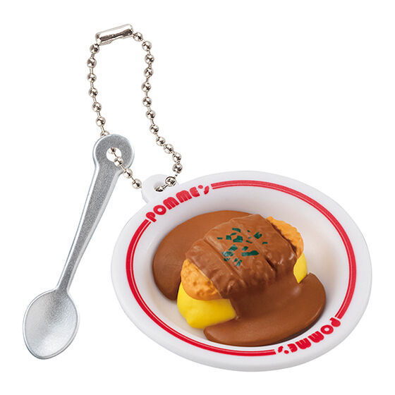 Pomunoki miniature charm Part.2 [4.Pomme pork cutlet curry sauce omelet rice]