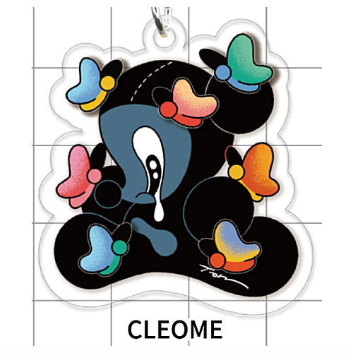 Trampoline Funny Characters Acrylic Keychain [2.CLEOME]
