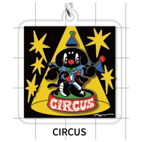 Trampoline Funny Characters Acrylic Keychain [3.CIRCUS]