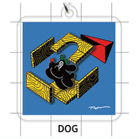 Trampoline Funny Characters Acrylic Keychain [5.DOG]