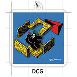 Trampoline Funny Characters Acrylic Keychain [5.DOG]
