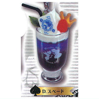 Alice in Wonderland Trump Drink Mejirushi Charm [4.Spade]