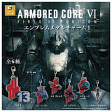 ARMORED CORE VI Emblem Metal Charm Part.1 [All 6 type set(Full Complete)]