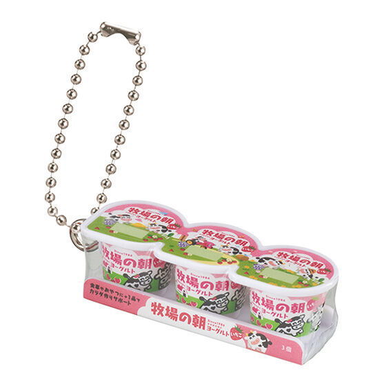 Snow Brand Megmilk miniature charm Bokujonoasa Collection [2.Bokujonoasa Yogurt (strawberry)]