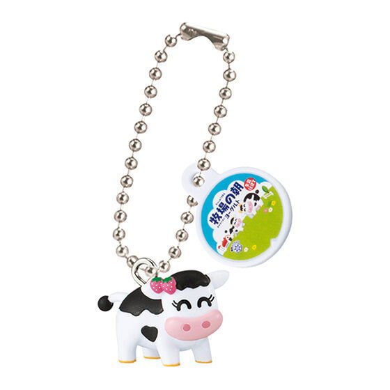 Snow Brand Megmilk miniature charm Bokujonoasa Collection [6.Cow (girl)]