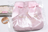 Maison de FLEUR Double Ribbon Gathered Tote Bag Keychain [1.Pink]