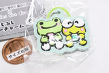 Kerokerokeroppi x pickles the frog Mejirushi Rubber Charm [2.Hokkori]