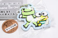 Kerokerokeroppi x pickles the frog Mejirushi Rubber Charm [5.Osanpo]