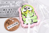 Kerokerokeroppi x pickles the frog Mejirushi Rubber Charm [6.Yuttari]