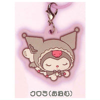 My Melody Kuromi White & Black Angel Rubber Charm [1.Kuromi (onemu)]
