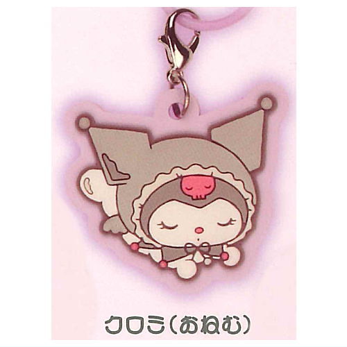 My Melody Kuromi White & Black Angel Rubber Charm [1.Kuromi (onemu)]