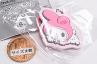 My Melody Kuromi White & Black Angel Rubber Charm [2.My Melody (onemu)]