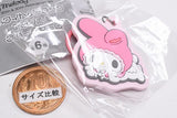 My Melody Kuromi White & Black Angel Rubber Charm [2.My Melody (onemu)]