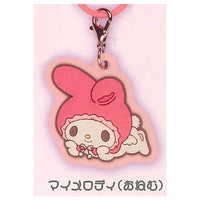 My Melody Kuromi White & Black Angel Rubber Charm [2.My Melody (onemu)]