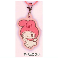My Melody Kuromi White & Black Angel Rubber Charm [4.My Melody]
